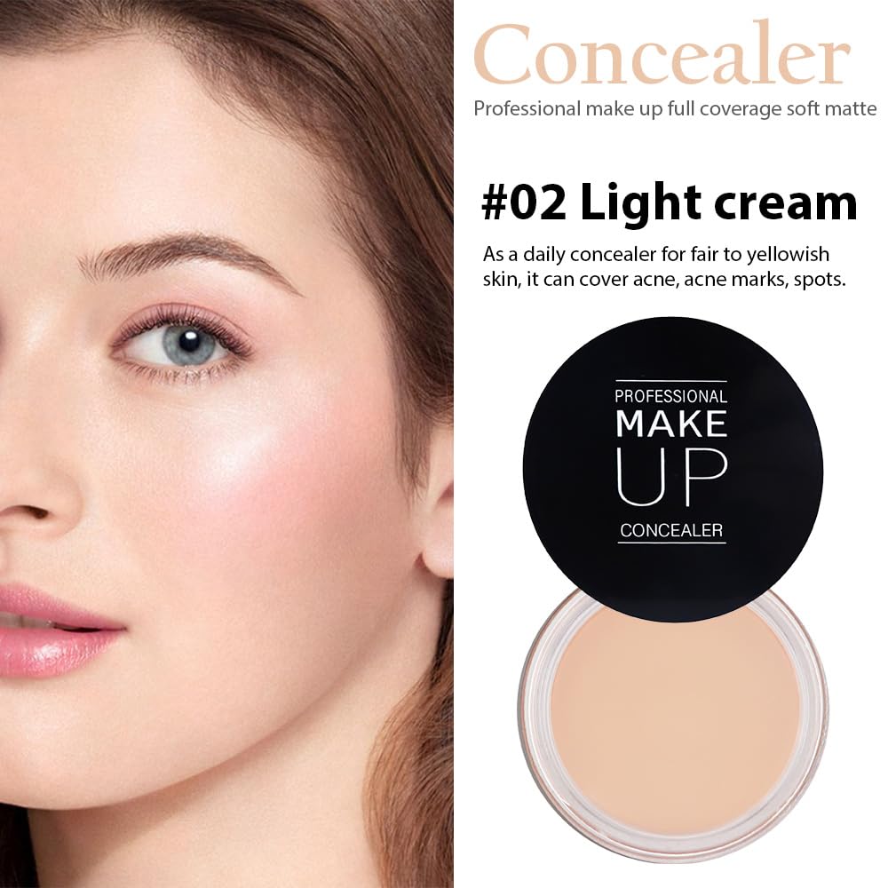 Kaely Pot Iluminador de ojeras 02 crema clara, ilumina y suaviza sombras visibles.