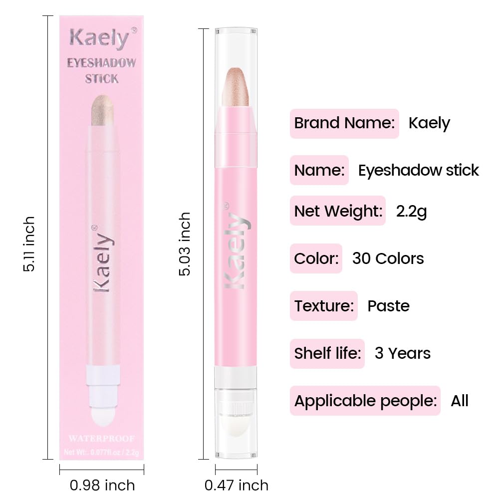 Kaely Sombra Crema Brillo Azul Noche: pigmento intenso para delinear y enfatizar ojos
