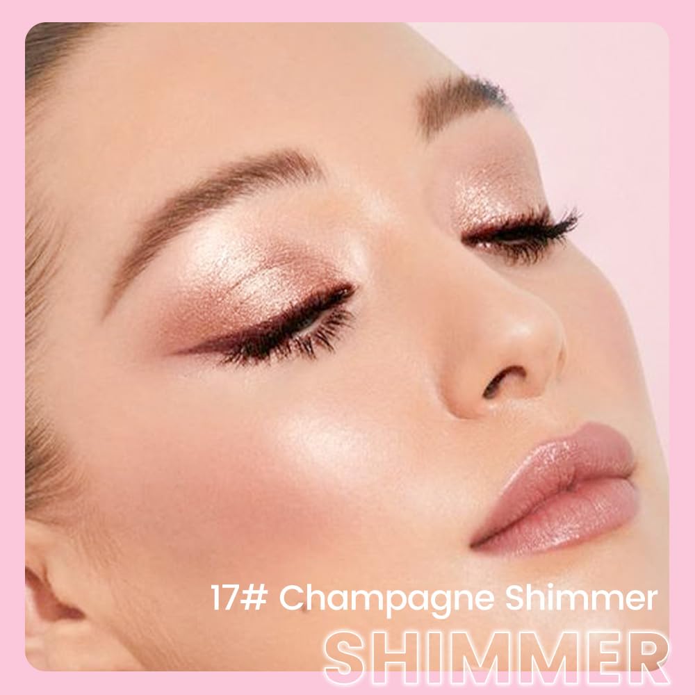 Kaely Sombra Crema Brillo Blanco Perlado: ilumina ojos con efecto perlado sutil
