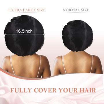Kafteri bonete seda dormir talla extra grande para todo tipo de cabello.