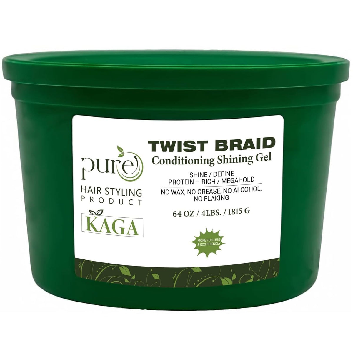 KAGA Pure O Natural Neatbraid Gel brillo duradero para peinados profesionales