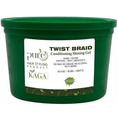 KAGA Pure O Natural Neatbraid Gel brillo duradero para peinados profesionales