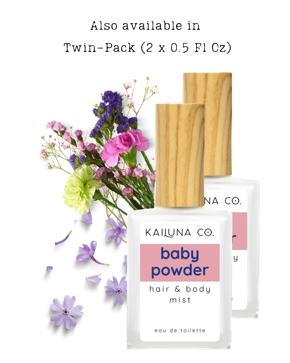 Kailuna Co. sin alcohol ni colorantes, apta para piel sensible.