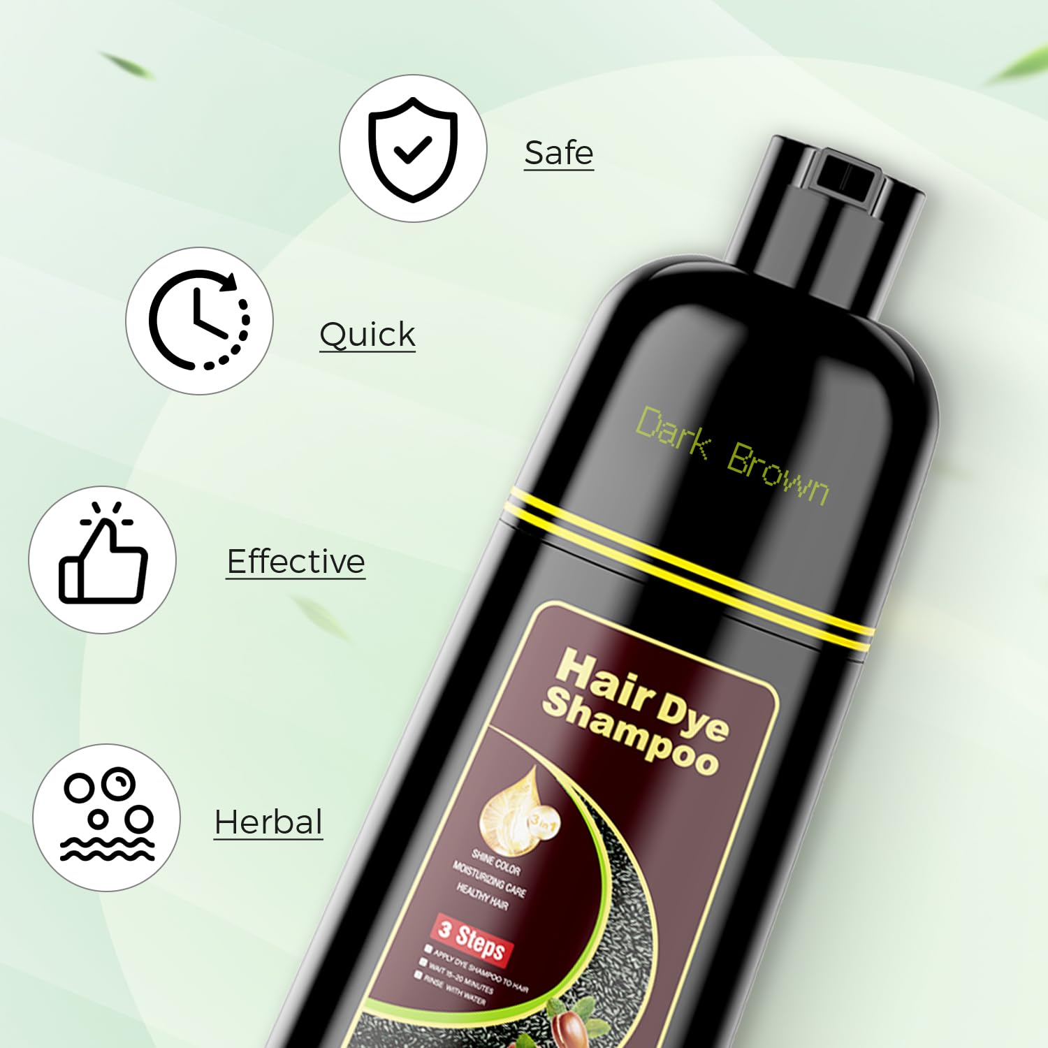 KAISASA champú-tinte para hombres y mujeres, color y nutrición