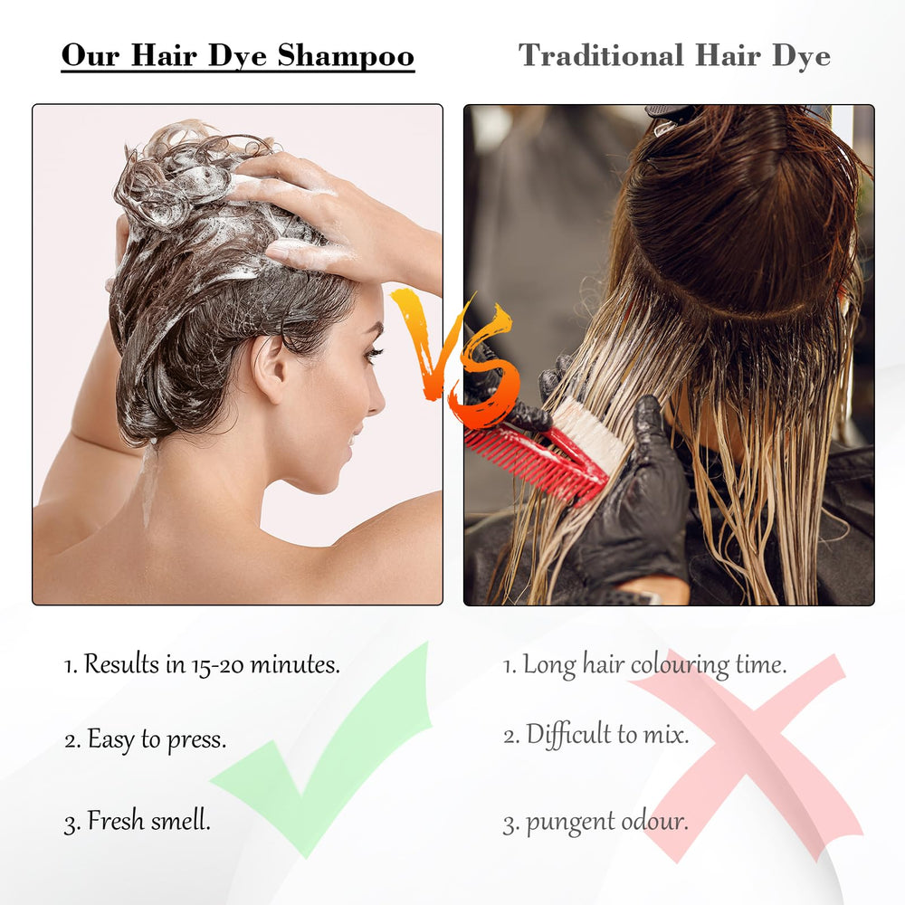 KAISASA champú tintura negro mantiene el color y brillo del cabello.