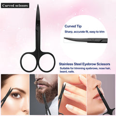 KAJUDA tijeras para cejas: cortes precisos para definición rápida.