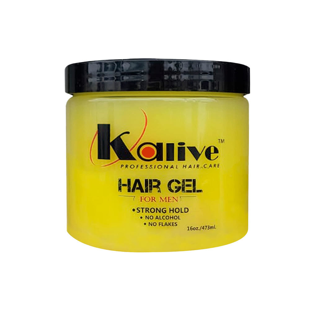 Kalive 2 Style gel peinado en botella ofrece fijación duradera para estilo natural.