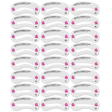 Kalolary plantillas reutilizables para cejas, ideal para trazos consistentes.