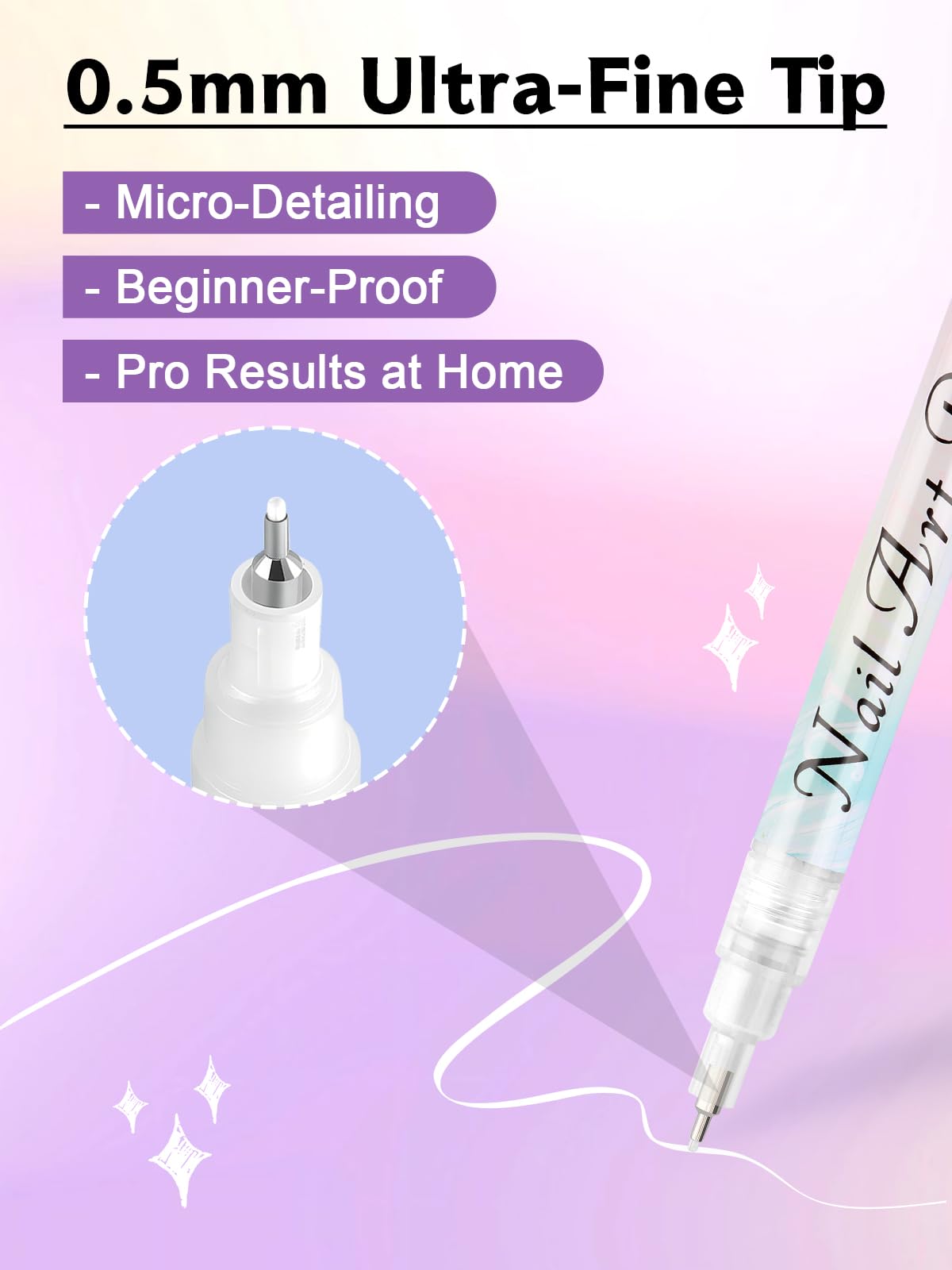 Kalolary puntos blancos en uñas con precisión y consistencia.