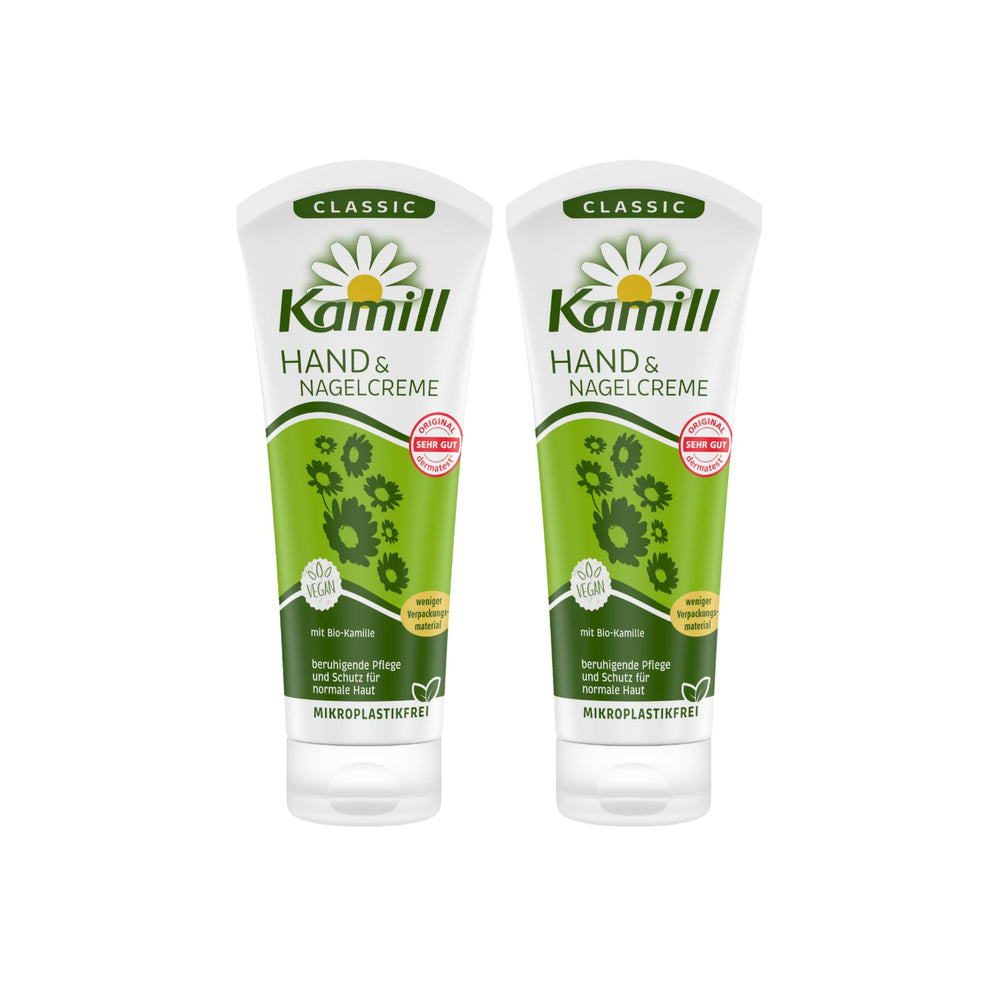 Kamill crema manos manzanilla en frasco, hidratación suave para manos y uñas