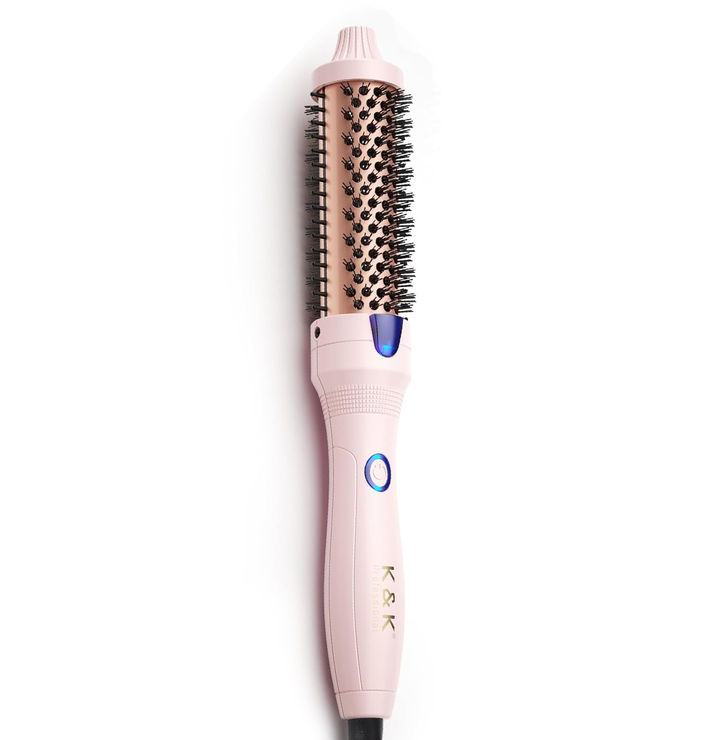 K&K brocha térmica de turmalina 1,25 pulgadas para volumen suave y sin frizz