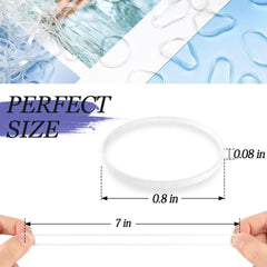 KANPRINCESS banda clara para cabello de todo tipo con sujeción estable.
