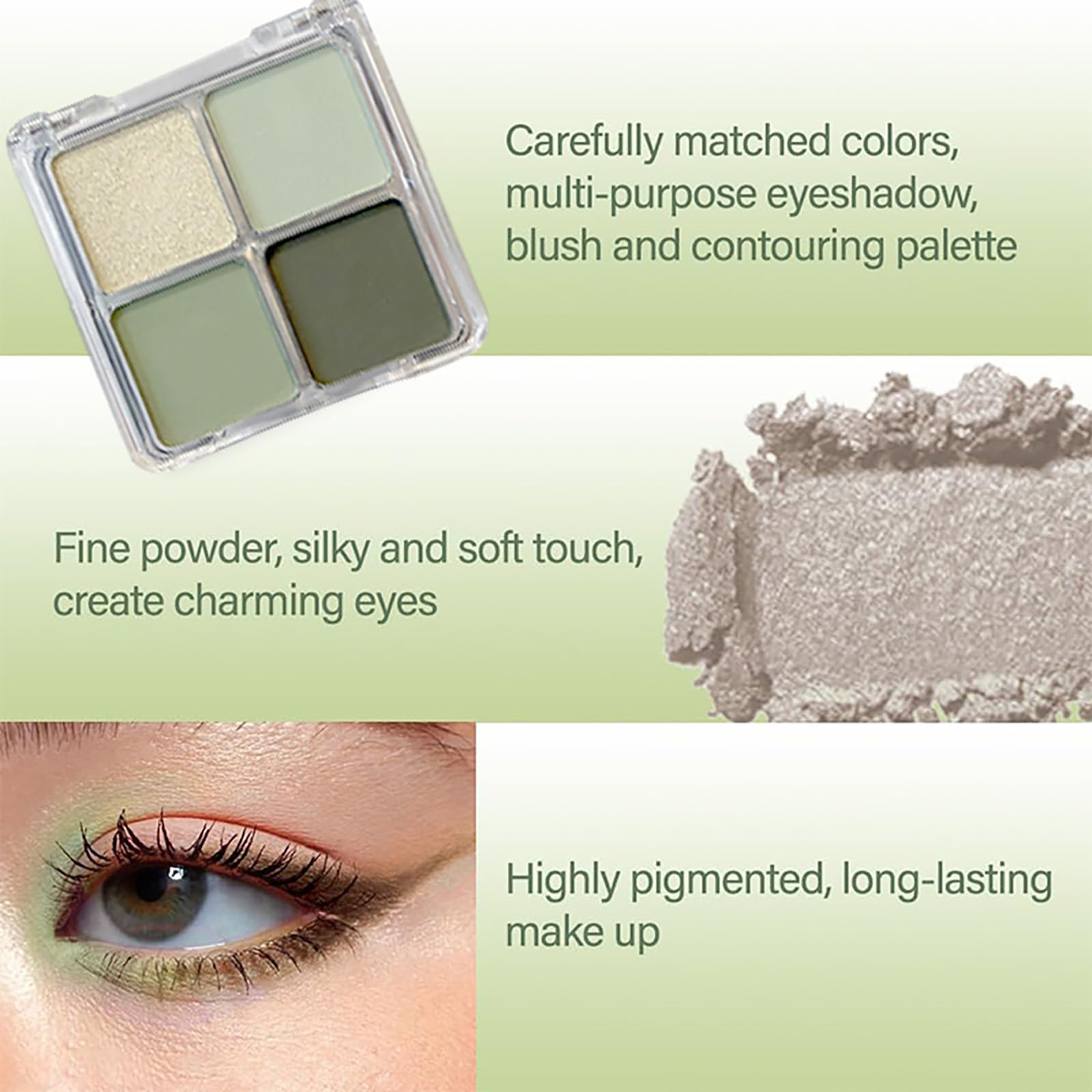 K'APEINE Looks para festival con tonos verdes en escenario.