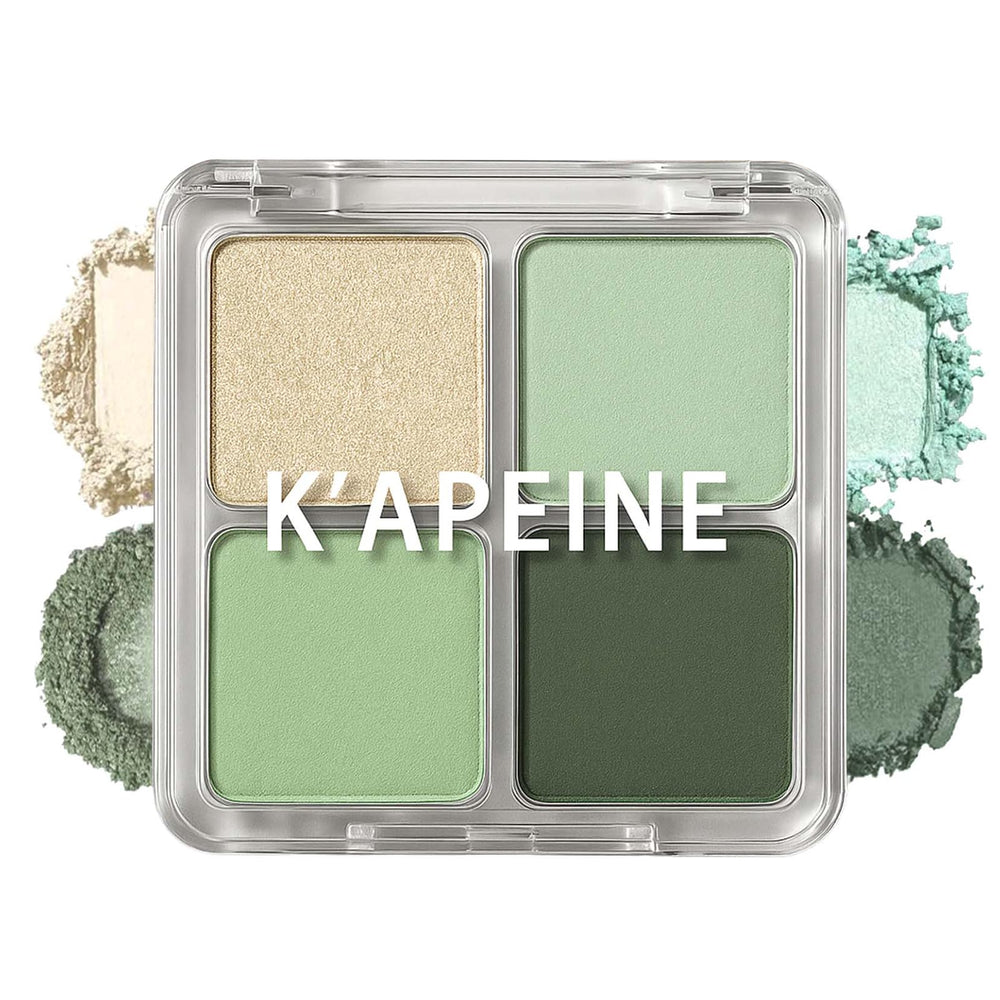 K'APEINE Paleta Verde Claro frente, práctica para llevar en bolso y retoques.