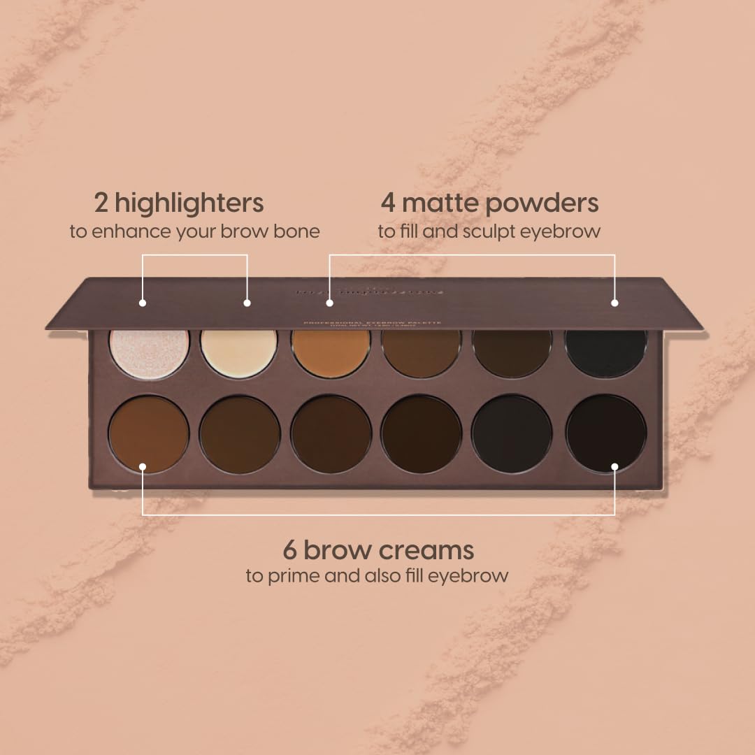 Kara Beauty Eyebrow Kit: sombras mate para relleno suave y duradero.