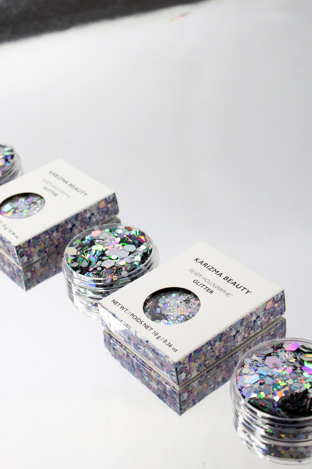 KARIZMA Glitter suelto para cabello y peinado, con efecto duradero y brillante.