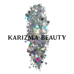 KARIZMA Glitter con puntos estrellas y corazones para un efecto lúdico y llamativo.
