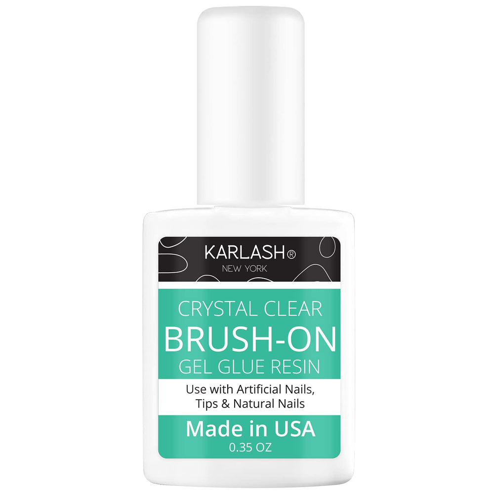 Karlash adhesivo gel para uñas con pincel, fijación duradera y sin olores.