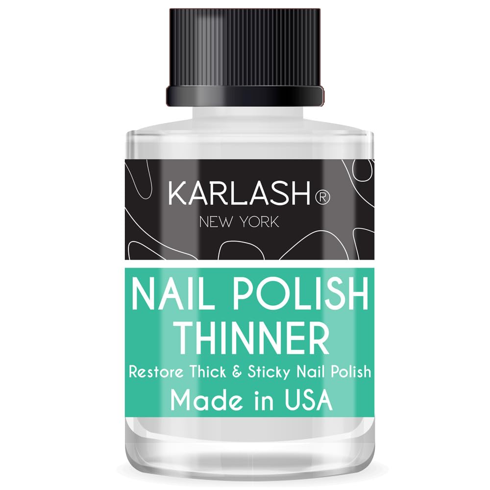 Karlash diluyente para esmalte: botella compacta para restaurar consistencia y aplicación uniforme.