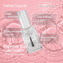 Karma Organic Nail Polish textura permeable, permite respiración de la uña