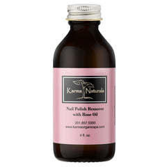 Karma Organic quitaesmalte con aceite de rosa para uñas nutridas