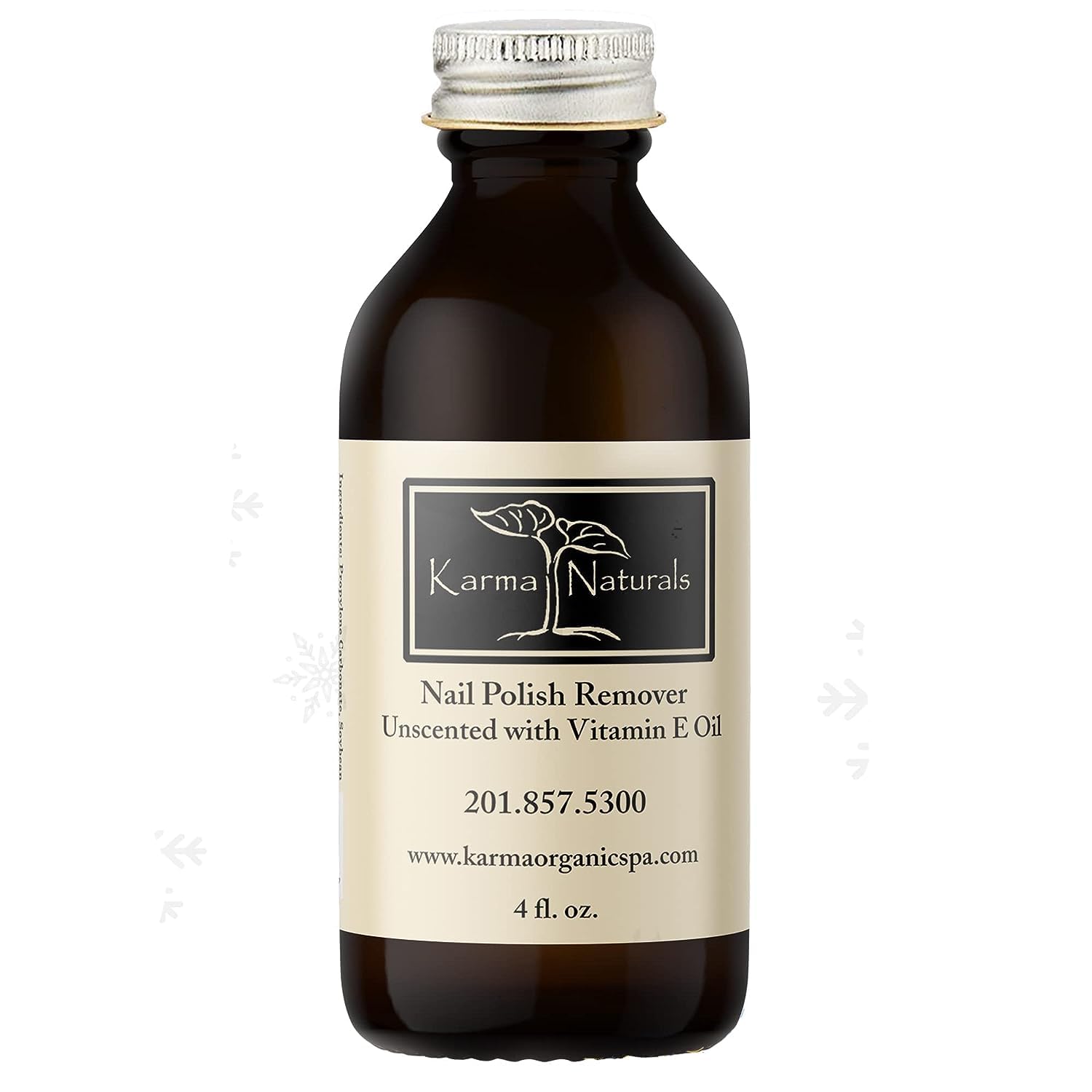 Karma Organic Remover Esmalte Sin Olor - botella suave para uñas hidratadas