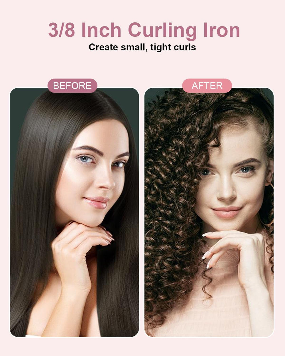 Karrong ondas definidas para cabello corto o largo.