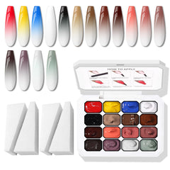 Karroy esponja para ombre en uñas, crea transiciones suaves para un look personalizado.