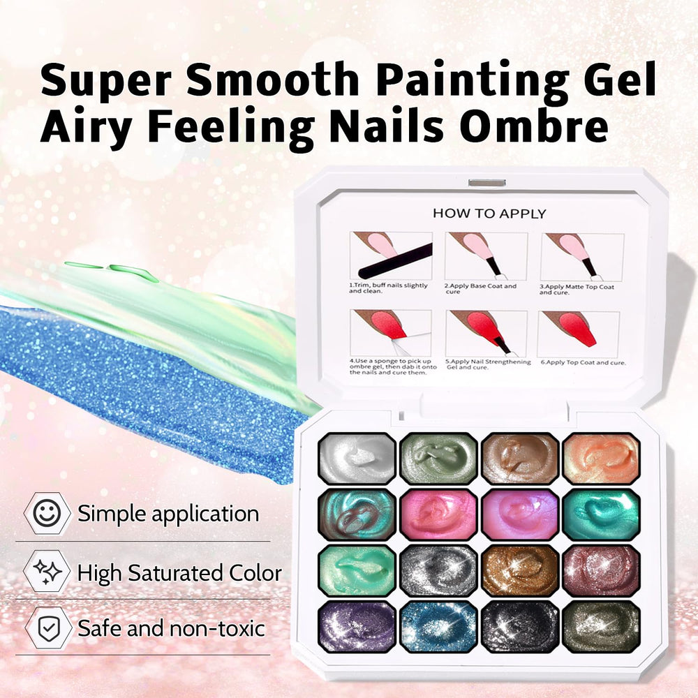 Pigmentación vibrante para uñas llamativas con Karroy Glitter Pat Gel.