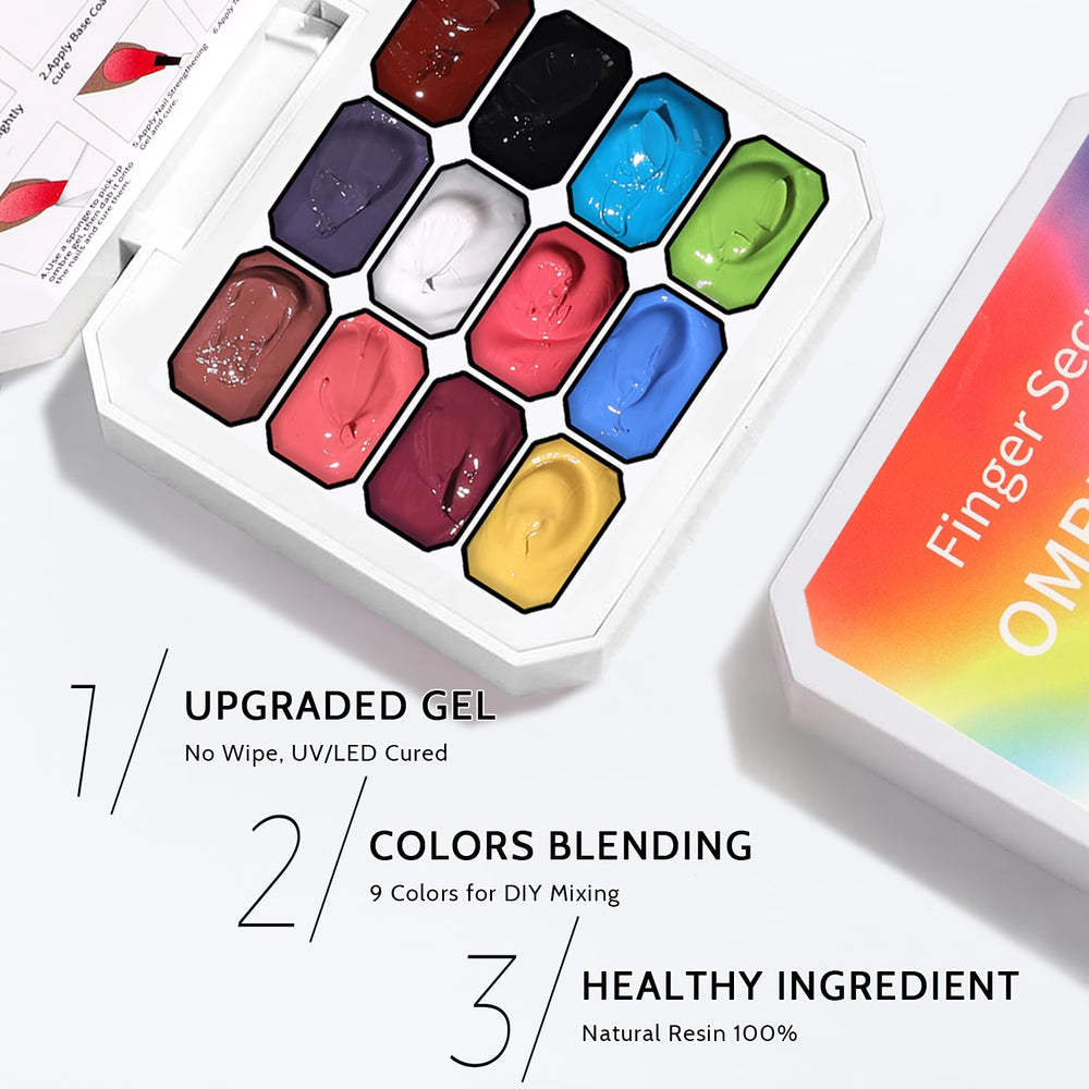 Karroy gradiente ombré en uñas con transición suave.