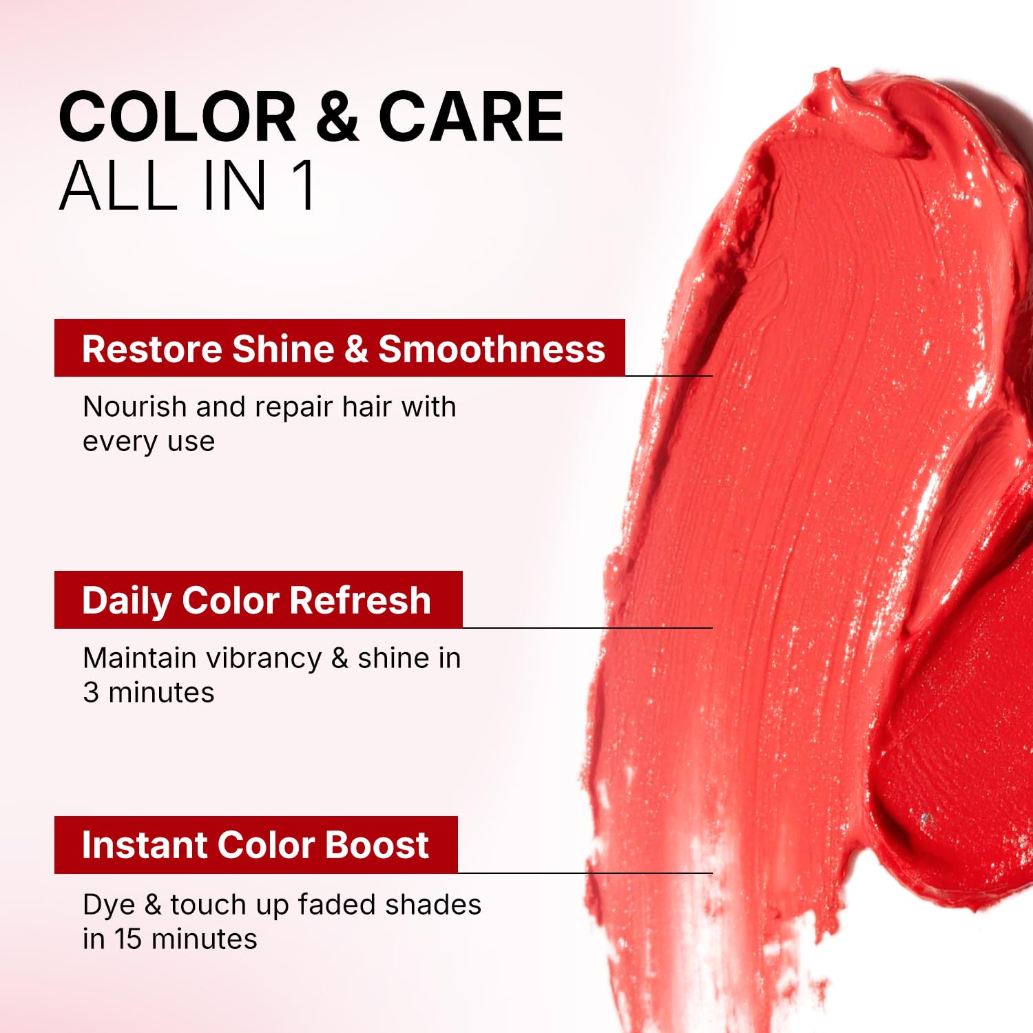 Karseell Acondicionador depositante de color, cabello húmedo y tacto suave con color vibrante.