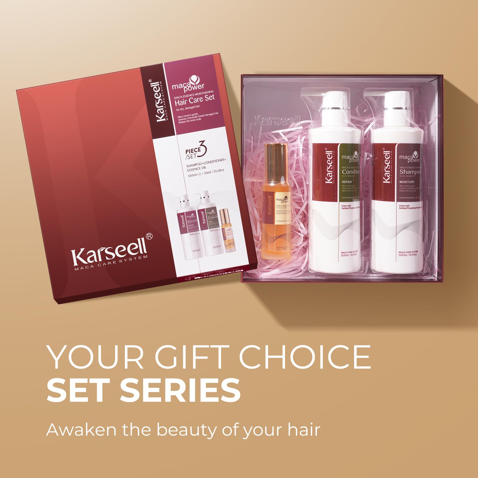 Karseell Huile capillaire 50ml nourrit et apporte de la brillance.