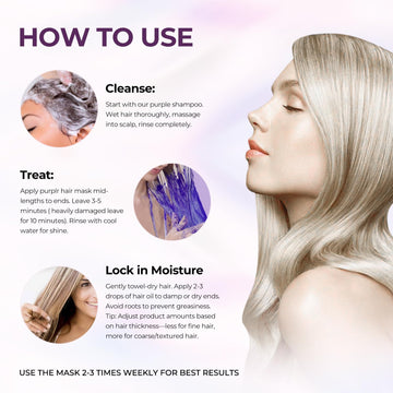 Karseell mascarilla morada, textura lujosa que suaviza y reduce el frizz.