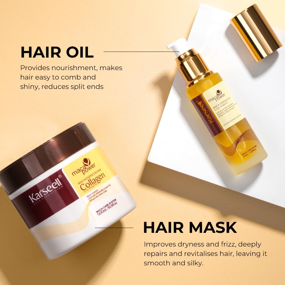 Karseell mascarilla, textura cremosa para hidratación del cabello