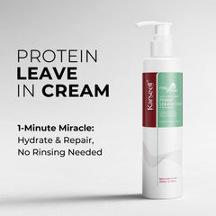 Crema de proteína Karseell en frasco aporta brillo suave y nutrición diaria