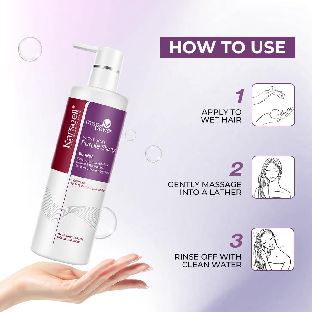 Karseell sistema champú y acondicionador cuida el color en casa con resultados visibles.