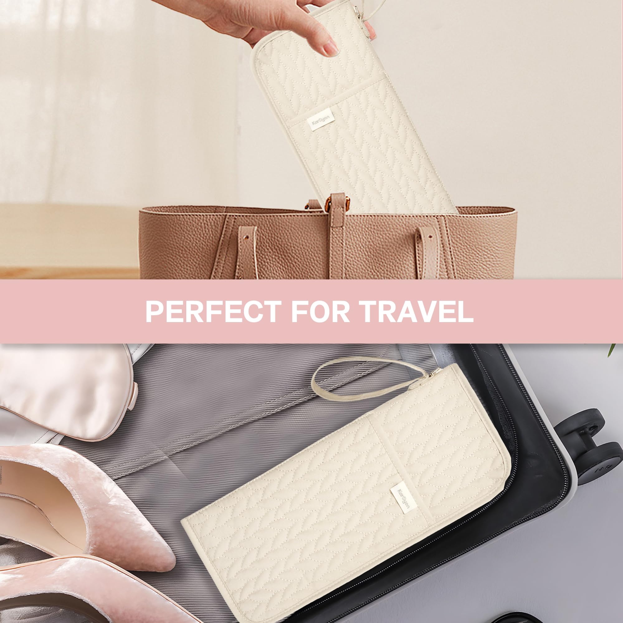 KarSyon estuche ligero para viaje y salón, fácil de transportar