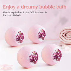 KASTU regalo 4-pack: bombas de baño elegantes para cuidado relajante