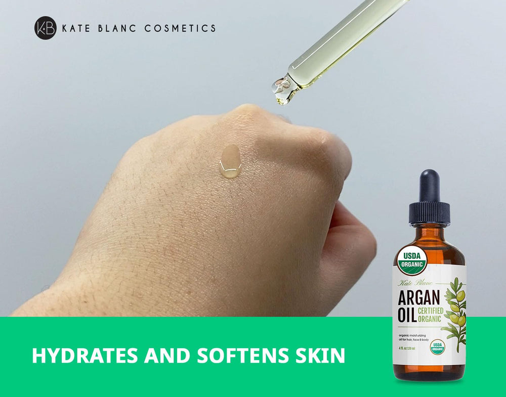 Kate Blanc Aceite de Argán para rostro, piel suave y nutrida.