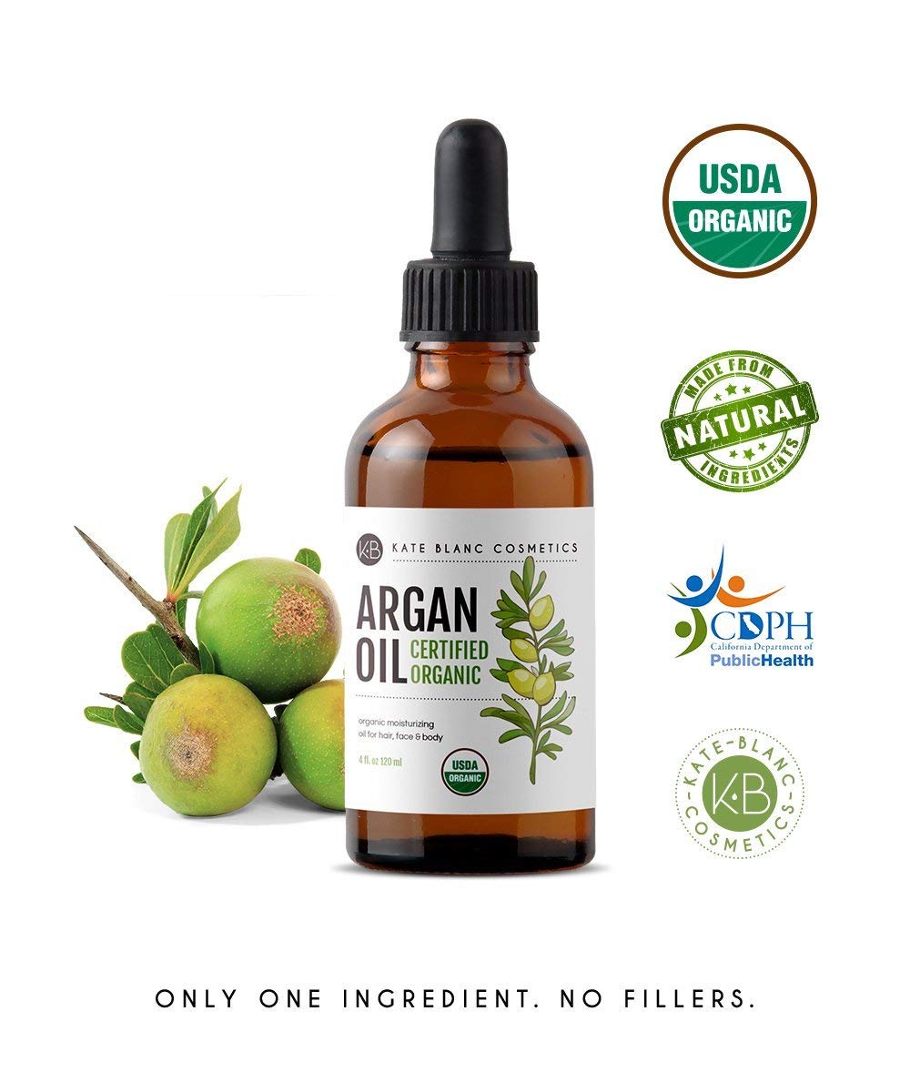 Aceite de Argán ligero Kate Blanc, acabado no grasa.