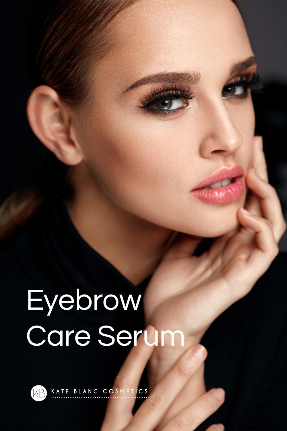 Cuidado de cejas y pestañas con Aceite de Ricino Kate Blanc Cosmetics, mejora definición