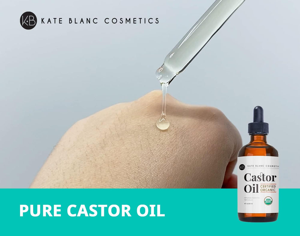 Cuidado de piel con aceite de ricino, mantiene hidratación y suavidad