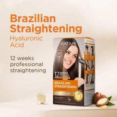Botella de aceite de argán orgánico Kativa, nutrición para el cabello.
