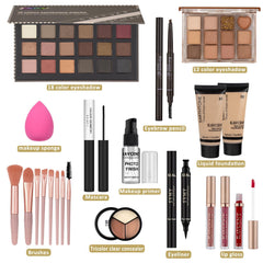 KAVCENT Conjunto maquillaje brillo labial para acabado luminoso