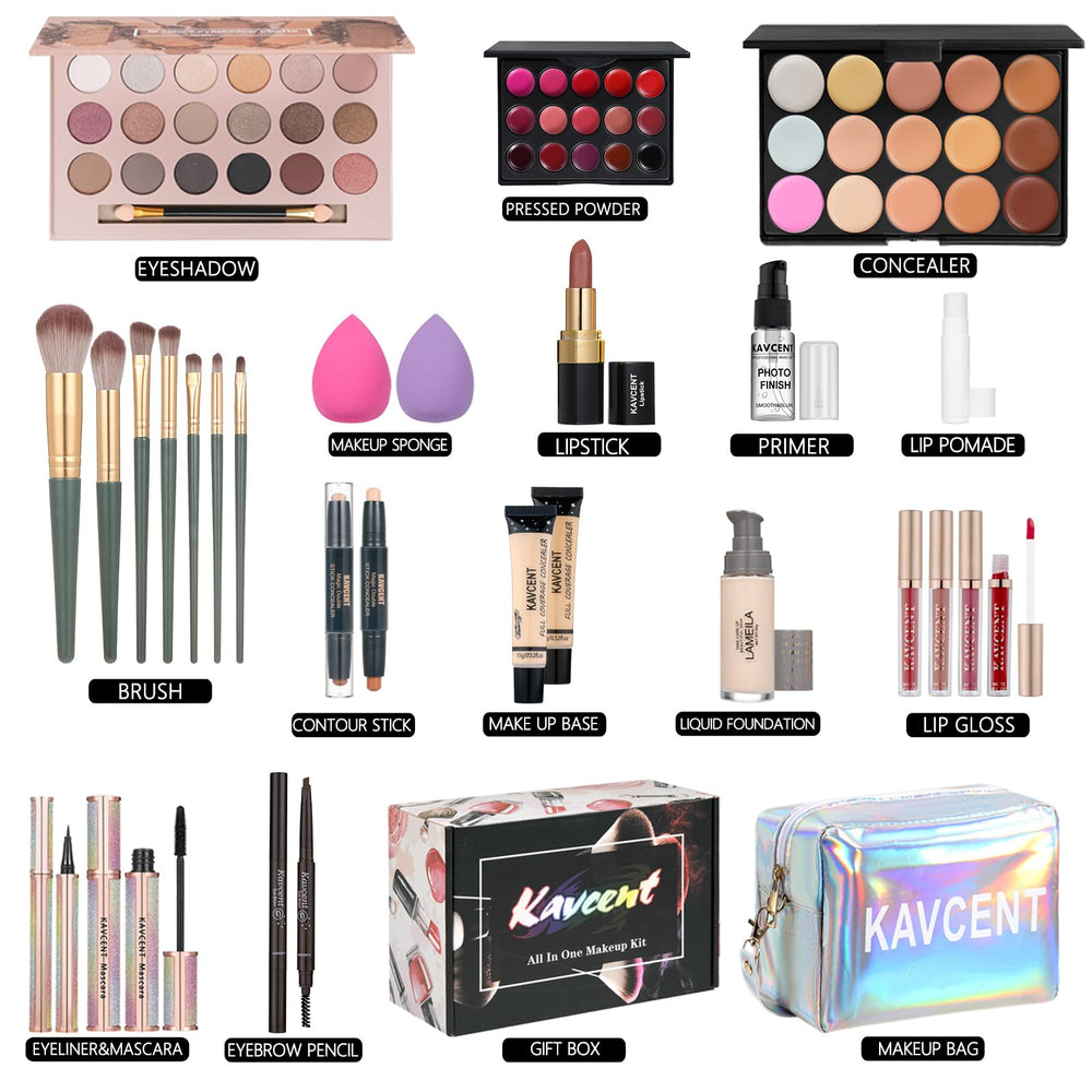 kavcent conjunto maquillaje fundación primer: acabado suave y duradero para la piel
