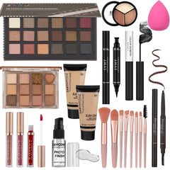 KAVCENT Conjunto maquillaje paleta sombras 18 colores para looks versátiles diarios