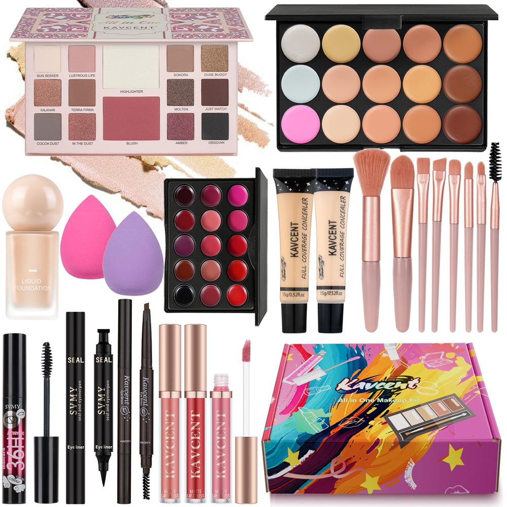 KAVCENT kit maquillaje paleta 14 colores para looks versátiles