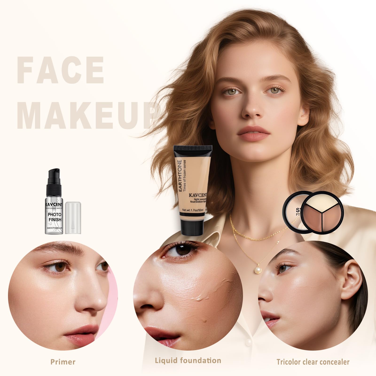 KAVCENT corrector, cubre imperfecciones con acabado natural