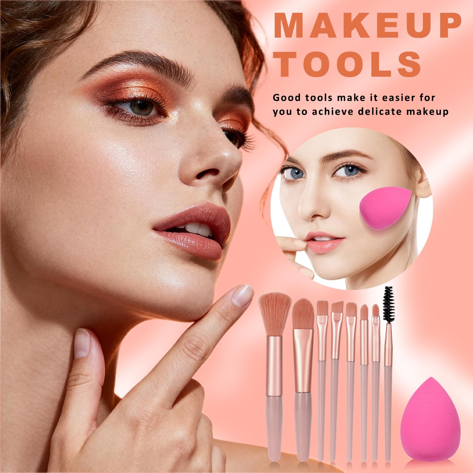 KAVCENT pinceles de maquillaje: kit completo para una rutina fluida