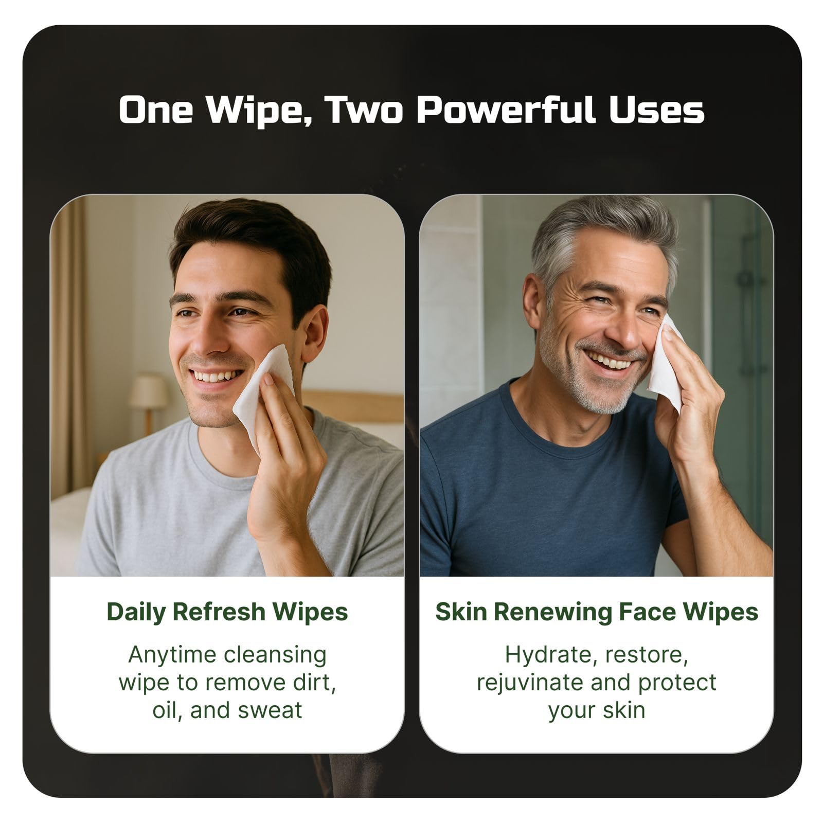Kawala Toallitas faciales para hombres: frescura sin resecar la piel.